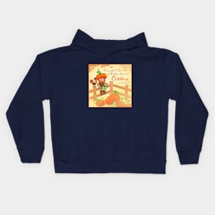 Pumpkin Patches "Octobers" Quote Kids Hoodie